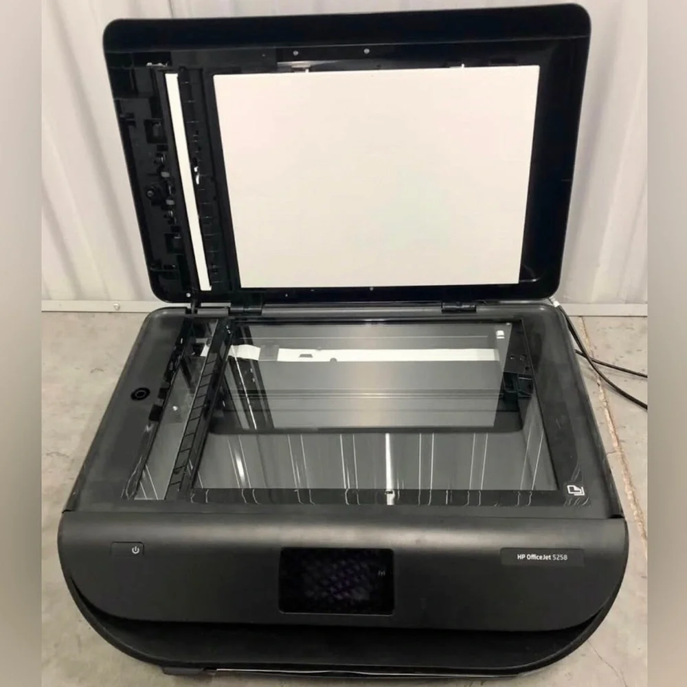 HP Office Jet 5258 black All-in-One Flatbed Printer Scanner Office Work Home